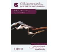 Procesos y técnicas de conservación o embalsamamiento de cadáveres con productos biocidas. SANP0108 - Tanatopraxia