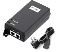 PROCET 10 Gigabit PoE Inyector PoE+ 30W inyector Adaptador Ethernet IEEE802.3at/AF de 10G para Puntos de Acceso inalámbricos, cámaras PTZ, quioscos, PT-PSE104G-30-10