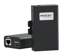 PROCET - Divisor convertidor Gigabit PoE a USB C, hasta 60 W PoE RJ45 a C tipo C, adaptador divisor para router Eero 6, hub de pantalla de señalización digital, tablet, iPad, cámara IP, Raspberry