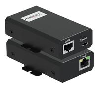 PROCET - Divisor Gigabit PoE a USB C de hasta 27 W Tipo C con Adaptador de conectividad Ethernet RJ45 para Eero 6/7, Ap inalámbrico, Tablet, iPad, Raspberry Pi4/5, Sensor meteorológico, cámara IP
