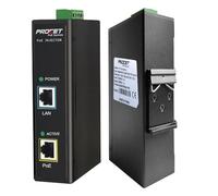 Procet Gigabit Industrial de Alta Potencia sobre Ethernet PoE Injector 60W 55V con Temperatura Amplia, Entrada de 12-48Vcc, riel DIN Instalación IEEE802.3af, en, PoE ++, PT-PSE105GW-E