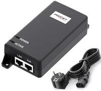 PROCET Inyector PoE de 60 W y 10 Gigabit, inyector de alimentación PoE++, Fuente de alimentación PoE para cámara IP HD/Punto de Acceso inalámbrico
