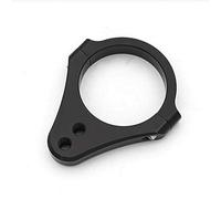 PROCNC 54 mm de diámetro de aluminio universal amortiguador de dirección horquilla marco abrazadera de montaje fijador de pie para motocicleta modificación de bicicleta (negro)