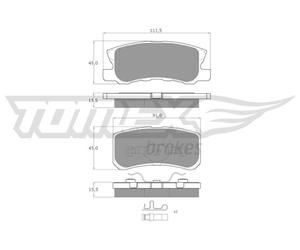 Procodis Francia PF1504 Juego de zapatas de frenos, freno de disco
