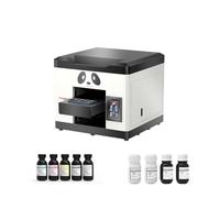 Procolored V6 A4 Impresora UV Plana L800 Cabezal de impresión 1440DPI Circulación de Tinta Blanca Filtro de Olor de Tinta para Madera Vidrio Metal Acrílico Impresión Personalizada