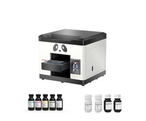 Procolored V6 A4 Impresora UV Plana L800 Cabezal de impresión 1440DPI Circulación de Tinta Blanca Filtro de Olor de Tinta para Madera Vidrio Metal Acrílico Impresión Personalizada
