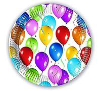 Procos 02356 - Platos Papel Balloons Fiesta, Multicolor