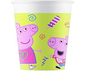 Procos 20018 Vasos de papel 200ml CF8 Peppa Pig Juego Desordenado