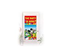 Procos 84656 - Decoración para la puerta de Mickey Mouse Club House, 150 x 75 cm, multicolor