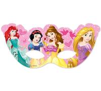 Procos 85019 - Máscaras de papel Disney Princess Dreaming, 6 unidades, rosa