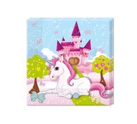 Procos 85673 - Vajilla de fiesta con diseño de unicornio, servilletas, talla única