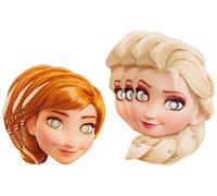 Procos 85967 - Máscaras de papel de Disney Frozen (Anna y Elsa), multicolor - 6 unidades
