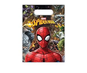 Procos 89451-Bolsas de fiesta, diseño de Spiderman Team Up, 6 unidades, ideal para regalo de cumpleaños infantil (89213)