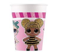 PROCOS 90858 L.O.L. Vasos de fiesta L.O.L. De papel, 8 unidades, color rosa, color/modelo surtido