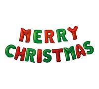 Procos 92656 - Globo Merry Christmas, rojo y verde, helio, aire, Navidad