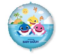 Procos 92977 Baby Shark - Globo de Helio, diámetro Aprox. 46 cm, diseño de Tiburones