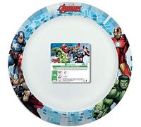 Procos 93173 Mighty Avengers - Platos desechables (24 cm, 8 unidades), diseño de Los Vengadores