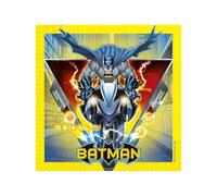 Procos 93355 - Servilletas de papel Batman, 25 x 25 cm, cumpleaños infantil, vajilla de fiesta, FSC® Mix