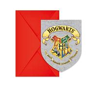 Procos Invitaciones y sobres, 93370, Harry Potter, 9,5 x 14,5 cm, cumpleaños infantil, FSC, multicolor