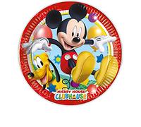 Procos 93438 - Platos de fiesta (23 cm, 8 unidades), diseño de Mickey Mouse