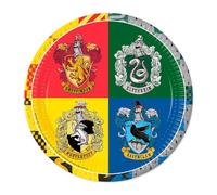 Procos Platos de fiesta 93451 – Harry Potter, 23 cm, 8 unidades, papel desechable FSC® Mix