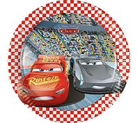 Procos 93489 Cars 3 - Platos de fiesta desechables (20 cm, 8 unidades), diseño de Cars 3