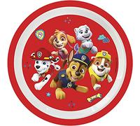Procos 93534 - Plato (20,5 cm de diámetro, reutilizable), diseño de La Patrulla Canina