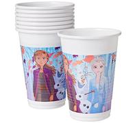Procos 93551 Frozen 2 - Vasos de fiesta (8 unidades, 200 ml, plástico, para fiesta de cumpleaños, fiesta temática)
