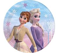 Procos 93838 Frozen 2 Wind Spirit - Platos desechables (23 cm, 8 unidades, FSC® Mix, platos de cartón, cumpleaños, fiestas temáticas)