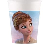 Procos 93839 Frozen 2 Wind Spirit - Vasos (200 ml, 8 unidades, mezcla FSC® Mix, vasos desechables, vasos de cartón, cumpleaños, fiesta temática
