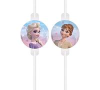 Procos 94059 94059 Frozen 2 Wind Spirit - Pajitas de papel para cumpleaños, fiestas temáticas, multicolor