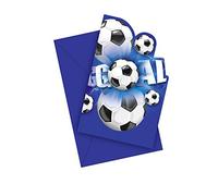 Procos 9635 Fútbol gestanzte, tarjetas de invitación con sobre