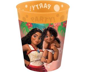 Procos 97210 - Vasos reutilizables Moana, 4 unidades, capacidad 250 ml, vajilla reutilizable