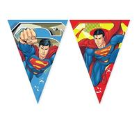 Procos Bandera de Superman, mezcla FSC, decoración colgante, guirnalda, cumpleaños, fiesta temática