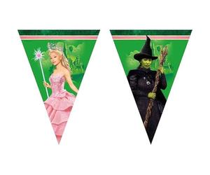 Procos Bandera de Wicked, mezcla FSC, decoración colgante, guirnalda, cumpleaños, fiesta temática