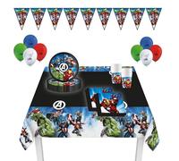 Procos - Decoración de cumpleaños de Los Vengadores, 46 Piezas, decoración para Fiestas de cumpleaños Infantiles