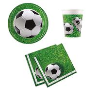 Procos DY10273853 - Set Fiesta Fútbol Pequeño, platos, servilletas y tazas, decoración de mesa, decoración de cumpleaños