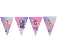 Procos - Filar 9 banderines Triangulares Barbie Fantasy de Papel FSC, PR94569