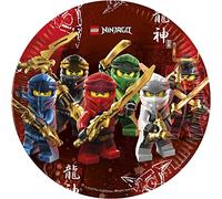 Procos-Folat 93455P Platos FSC Lego Ninjago 23cm-8 piezas, multicolor, large