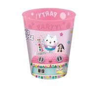PROCOS Gabby´s Dollhouse - Vasos reutilizables de plástico (4 unidades, 250 ml)