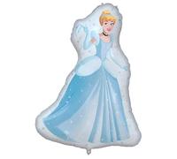 Procos - Globo de aluminio de gran tamaño Cenicienta Princesa Disney, globo para relleno de aire o helio, regalo, decoración