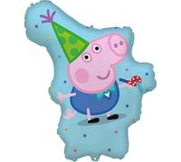 Procos - Globo de aluminio de gran tamaño George de Peppa Pig, globo para relleno de aire o helio, regalo, decoración