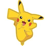 Procos - Globo de aluminio de gran tamaño Pokemon Pikachu, globo para relleno de aire o helio, regalo, decoración