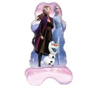 Procos - Globo de aluminio de pie Frozen Olaf Anna Elsa, globo para relleno de aire, regalo, decoración