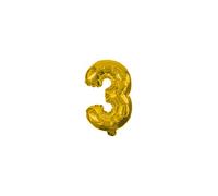 Procos Globo número 3, Color Dorado (10231502)