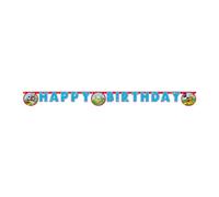Procos- Festone Compleanno Happy Birthday Disney Mickey Rock The House in Carta FSC, Color blanco (93827)