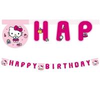 Procos - Guirnalda de cumpleaños Happy Birthday Hello Kitty de papel FSC, PR94703
