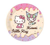 Procos Hello Kitty Kuromi - Platos de papel (8 unidades, 23 cm)