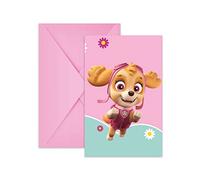 Procos - Invitaciones con sobre Patrulla Canina Skye & Everest en papel FSC, 6 unidades, PR94107