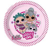 Procos LOL Squad Gaols 91870 - Platos compostables (23 cm, 8 Unidades), diseño de LOL Squad Gaols